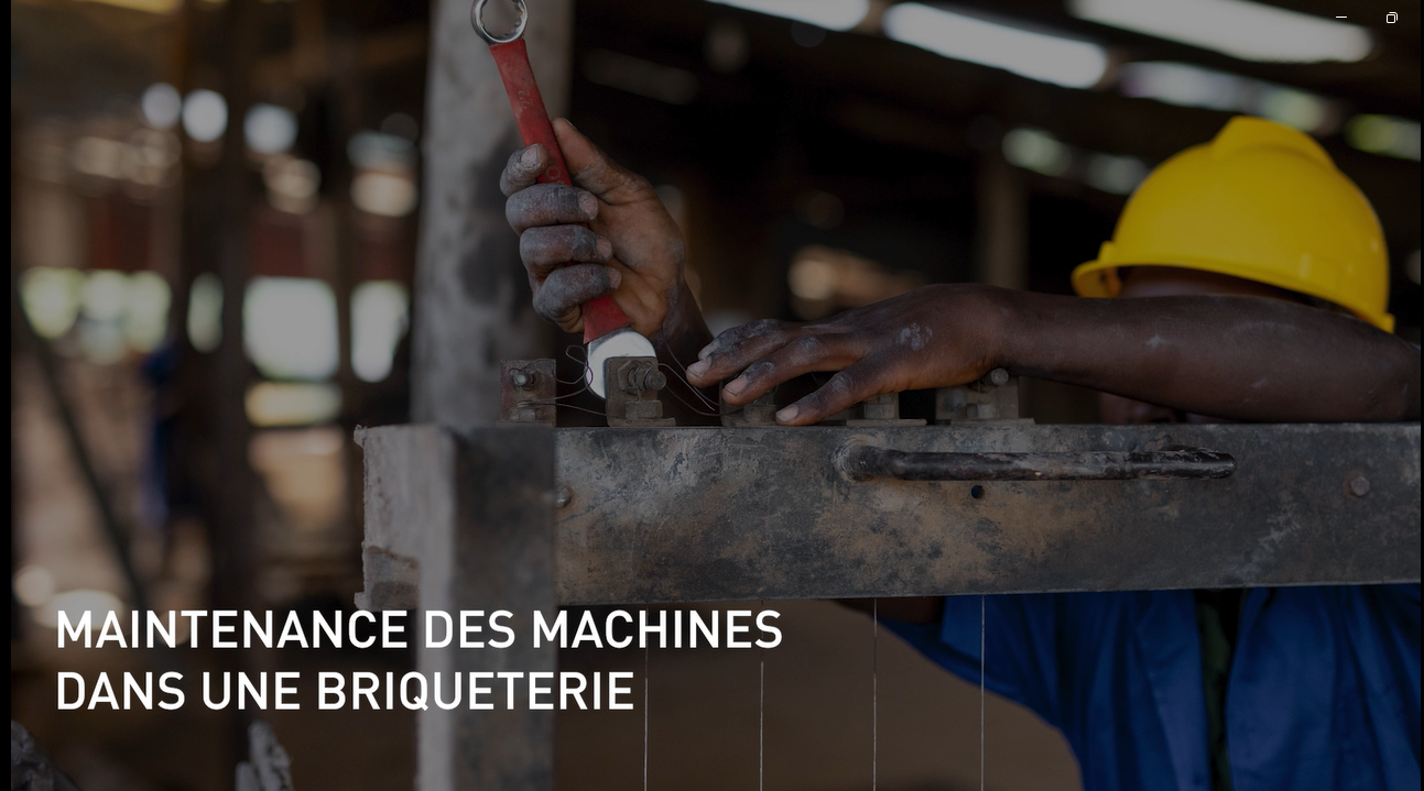 Maintenance des Machines dans une Briqueterie